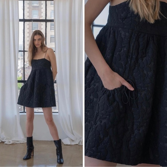 Line & Dot Delilah Mini Dress in Black size Small  New Womens cocktail - Picture 4 of 11